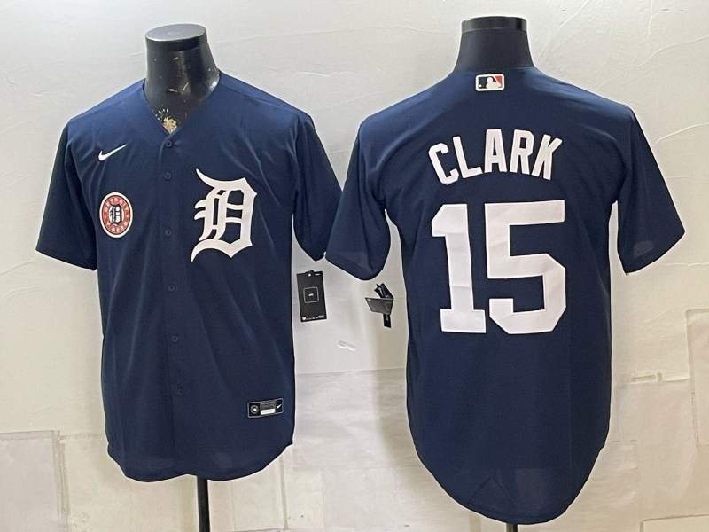 Men Detroit Tigers #15 Clark blue Nike 2026 MLB Jersey 0801->detroit tigers->MLB Jersey